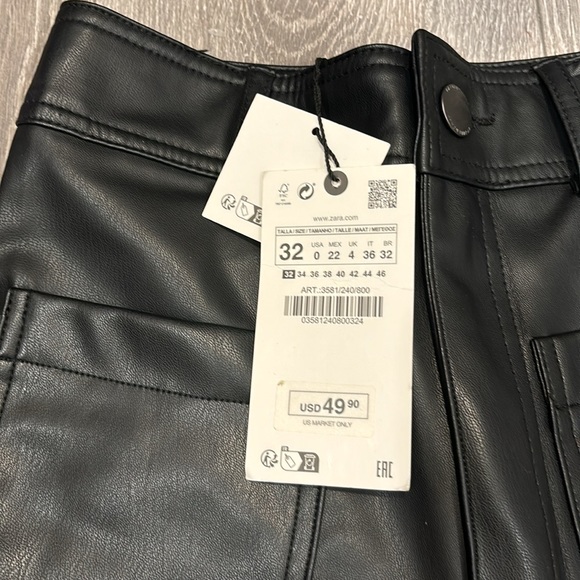 Zara faux leather trousers - Picture 5 of 5
